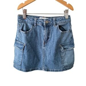 Jessica Simpson Billie Cargo Denim Skirt
